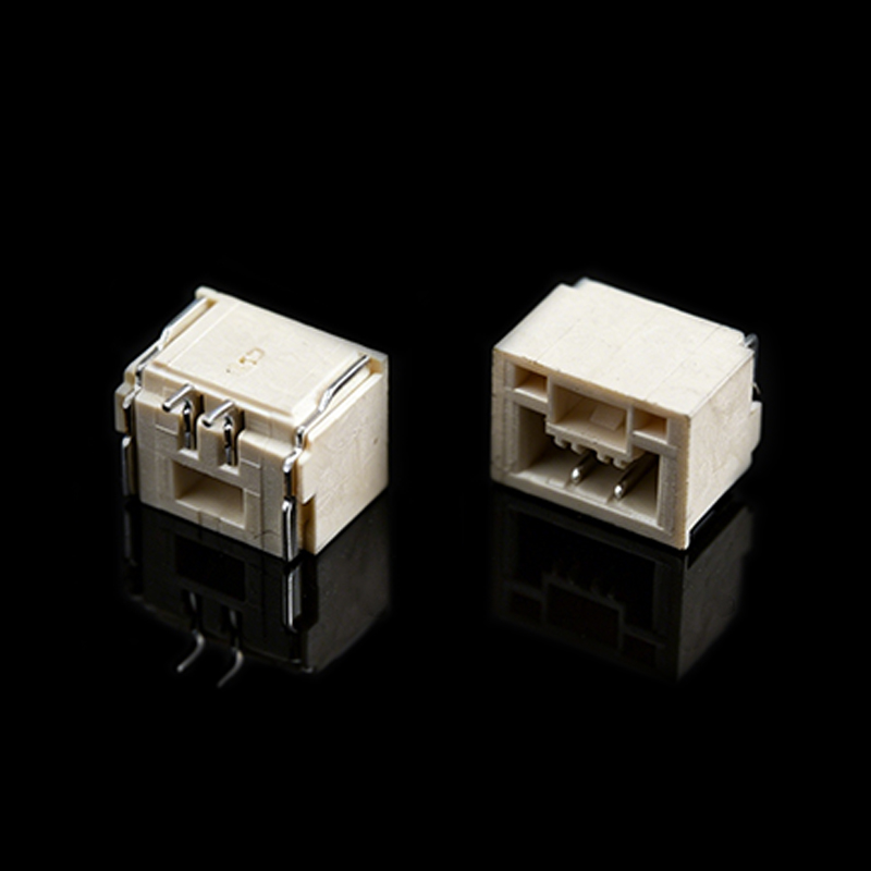 TS-Q002046 래치가 있는 1.25mm 피치 직각 SMT 핀 헤더 커넥터