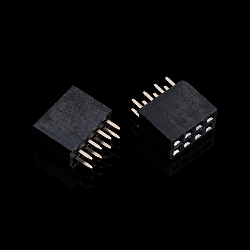 TS-S011426 2.54mm 피치 암 헤더, 8.5mm 높이, 이중 행 2 x 4핀, 직선 Y형