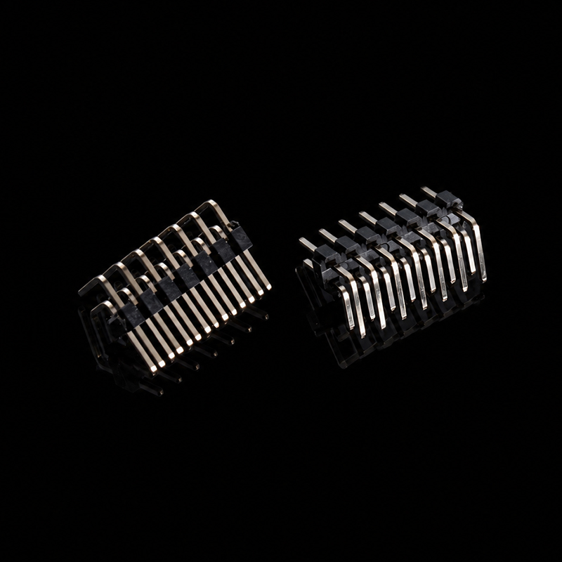 TS-Q005106 2.0mm 피치 이중 행 직각 핀 헤더, 2 x 7핀